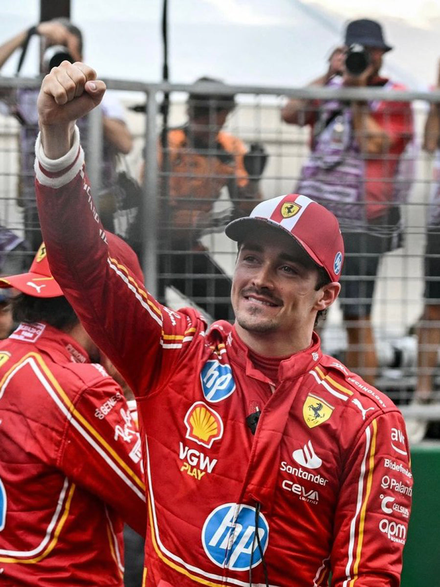 Charles Leclerc Ferrari Monaco GP Rote Jacke