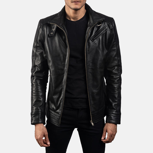 Men's Legacy Black Biker Leather Jacket