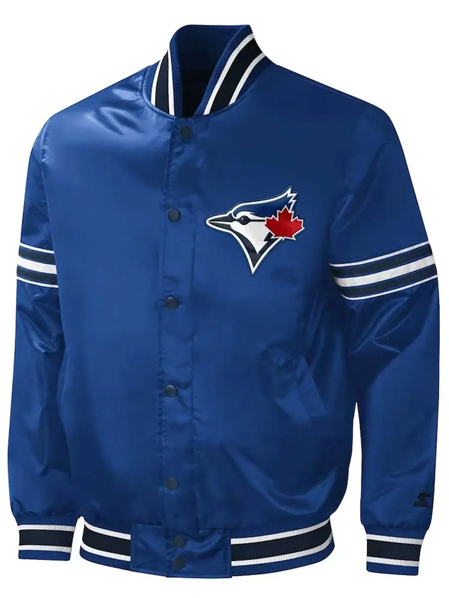 Toronto Blue Jays – Collegejacke in Satinblau