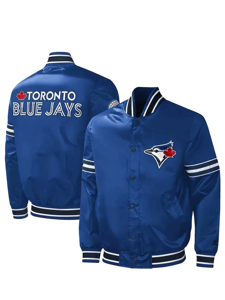 Toronto Blue Jays – Collegejacke in Satinblau
