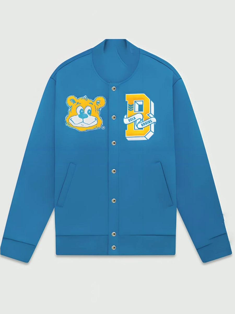 UCLA X OVO Bruins – Collegejacke aus Wolle in Blau
