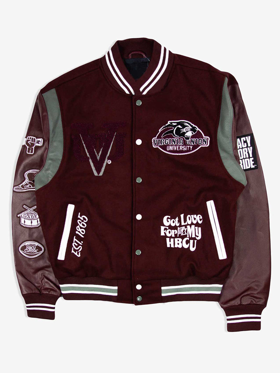 Virginia Union University – Moto 3.0 – Kastanienbraune Collegejacke