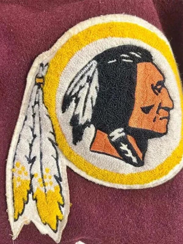 80’s Redskins Washington Commanders Maroon Varsity Jacket