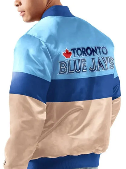 Blaue Bomberjacke der Toronto Blue Jays