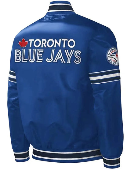 Toronto Blue Jays – Collegejacke in Satinblau