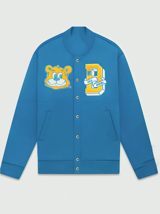 UCLA X OVO Bruins – Collegejacke aus Wolle in Blau