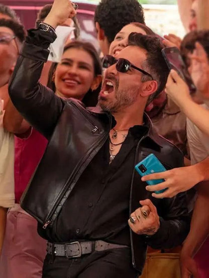 Acapulco S04 Omar Chaparro Black Leather Jacket