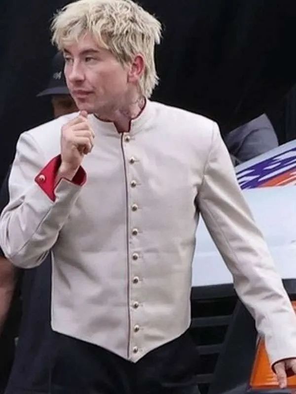 Barry Keoghan Crime 101 White Bell Boy Jacket