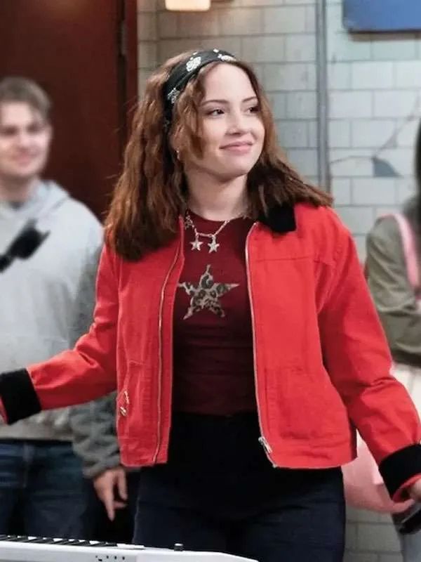 Carmen B. Sanchez Electric Bloom Red Cotton Jacket