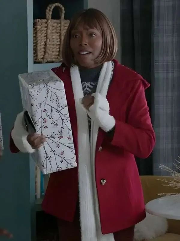 Christmas On Duty Aleta Myles Red Wool Coat