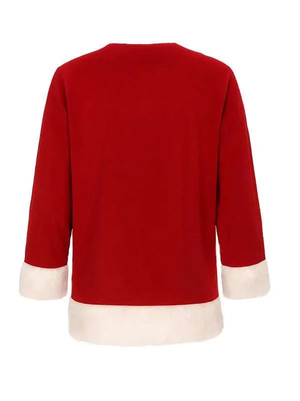 Connor Swindells Jingle Bell Heist Christmas Red Velvet Santa Coat
