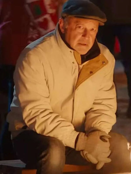 Ed Amatrudo A Cherry Pie Christmas White Cotton Jacket