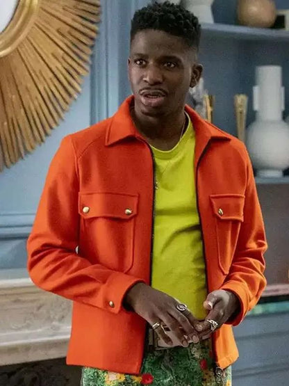 Emily in Paris S02 Samuel Arnold Orange Wool Jacket