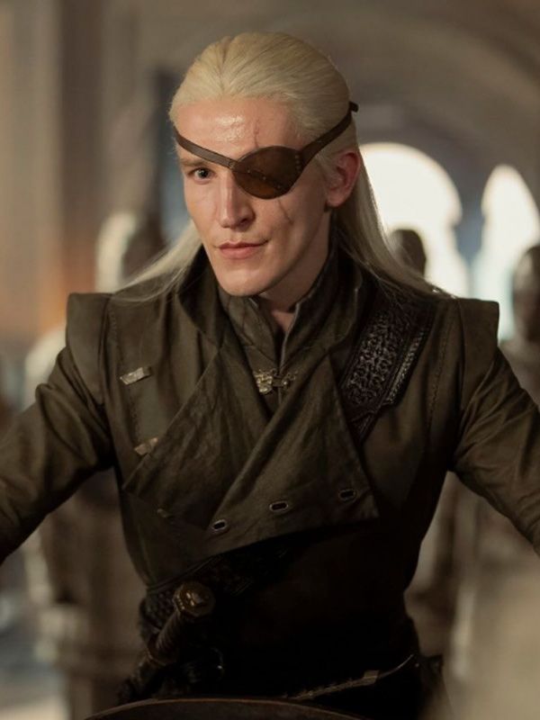 Ewan Mitchell House of the Dragon S03 Green Cotton Coat