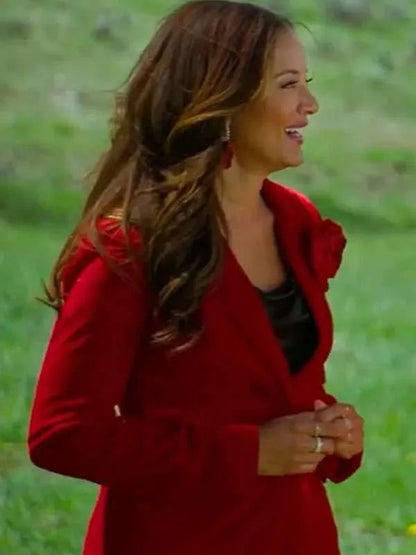 Finding Mr. Christmas S02 Heather Hemmens Red Velvet Blazer