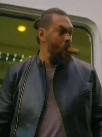 Jason Momoa Supergirl Black Leather Jacket