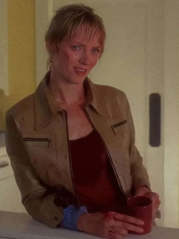 Kill Bill Vol. 1 Uma Thurman Brown Leather Jacket