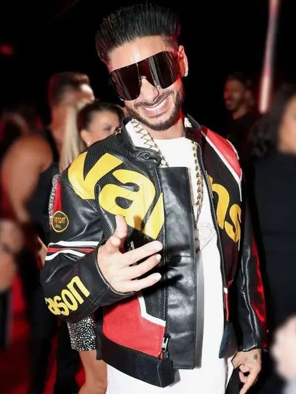 MTV Video Music Awards Pauly D Black Leather Jacket