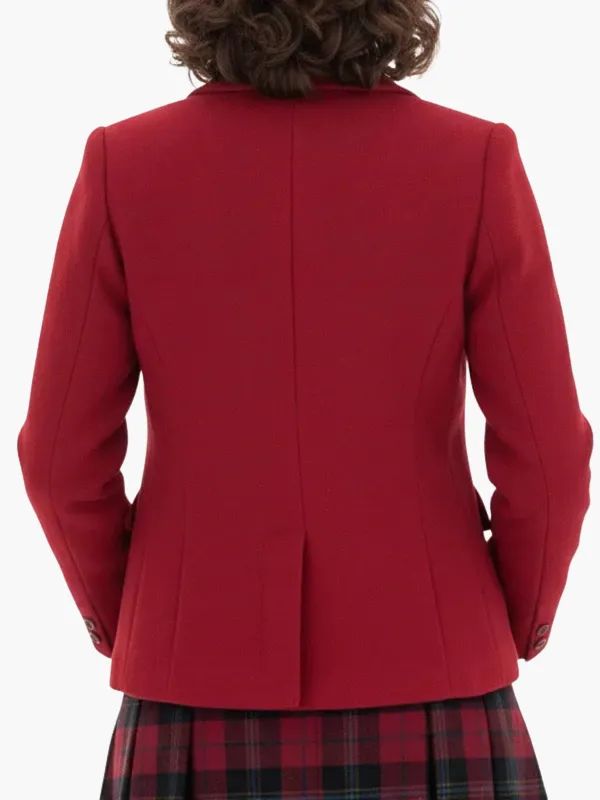 Paula Beer I’m Not Stiller Red Wool Blazer