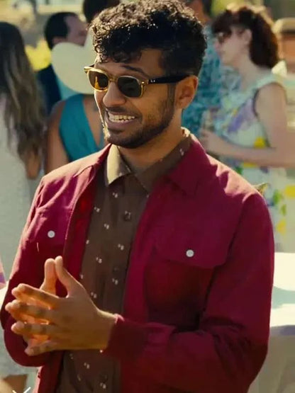 Too Much Megan Stalter Blauer Wollmantel