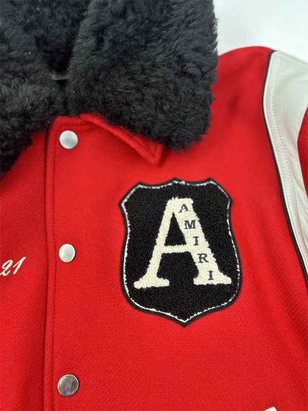 Power Book II Ghost S03 Tariq St. Patrick Red Bomber Jacket