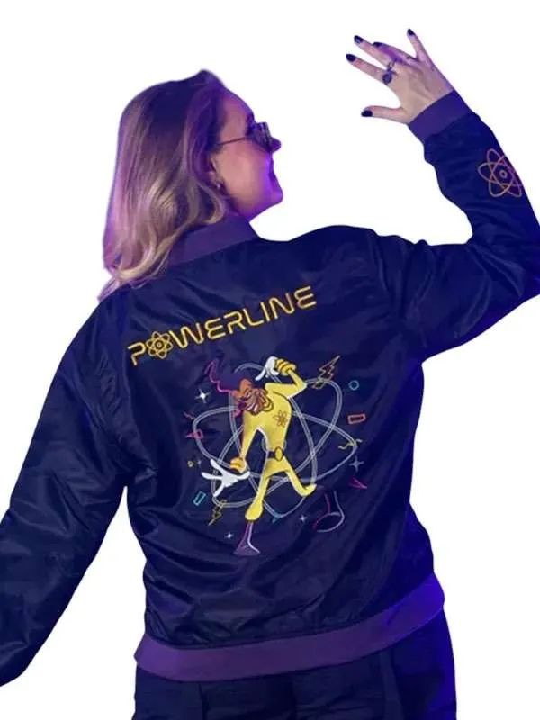 Powerline Black Bomber Jacket