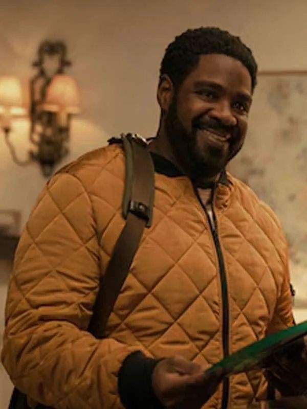 Ron Funches Loot S03 Yellow Quilted Bomber Jacket