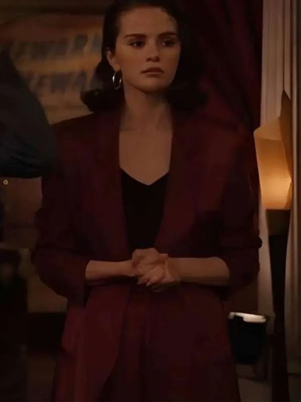 Selena Gomez Only Murders in the Building S05 Maroon Blazer