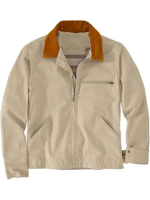 Sullivans Crossing Jacob Crane bear Beige Cotton Jacket