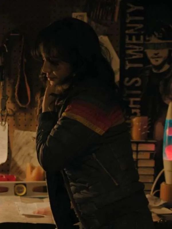 The Last of Us S02 Isabela Merced Blue Puffer Jacket