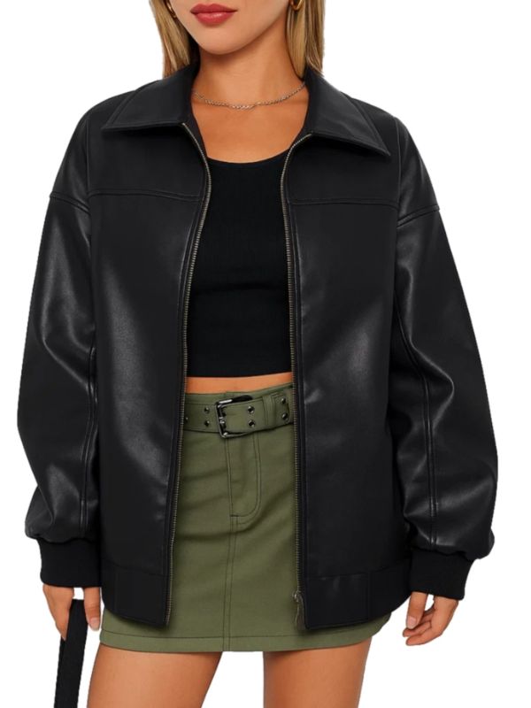 The McBee Dynasty S02 Calah Jackson Black Bomber Leather Jacket
