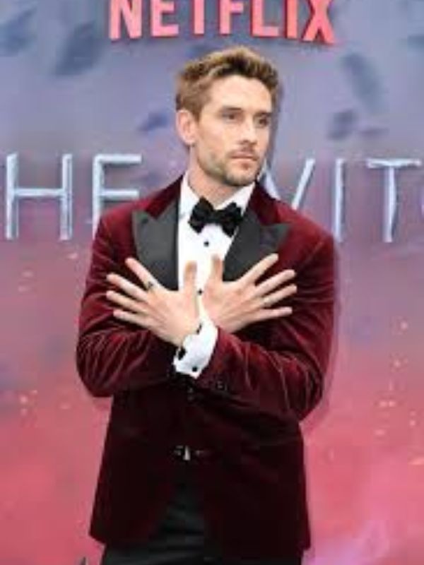 The Witcher S03 Bart Edwards Red Velvet Blazer
