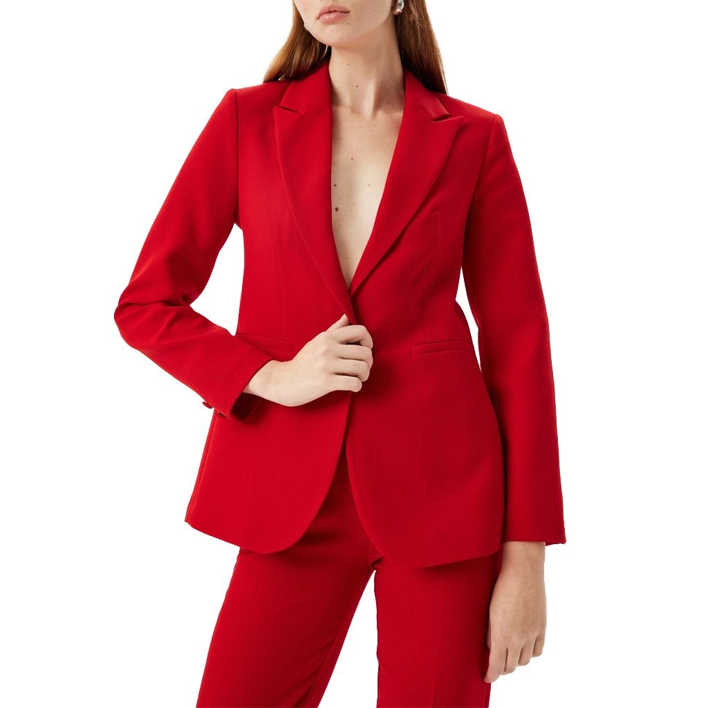 This Too Shall Pass Saylor McPherson Red Blazer