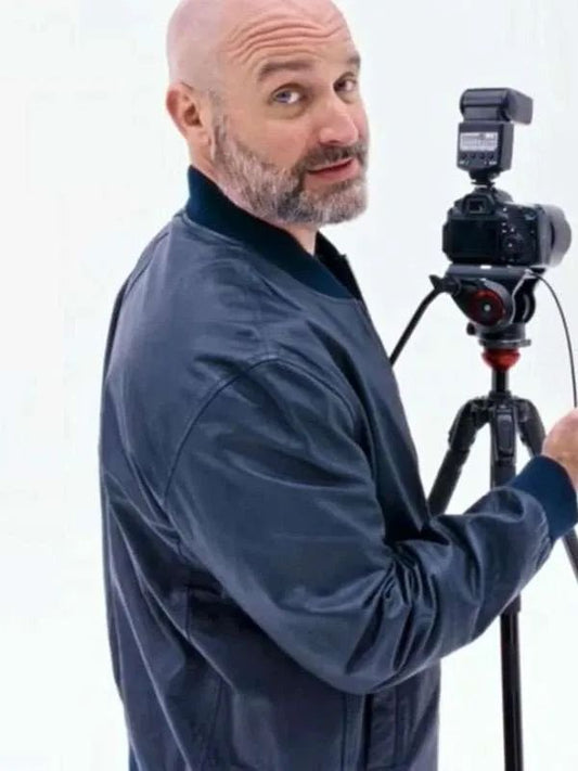 Tom Segura Bad Thoughts Blue Bomber Jacket
