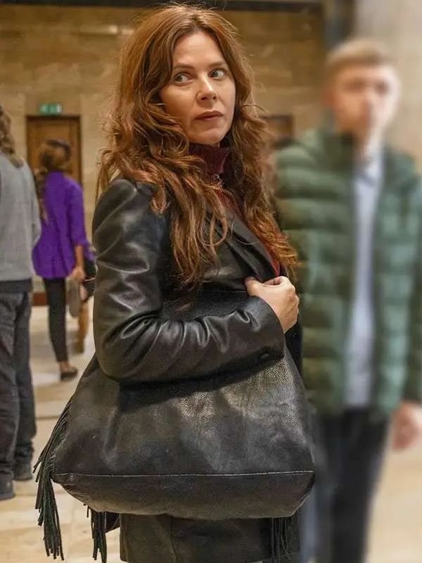 Unforgivable Anna McKinney Black Leather Blazer