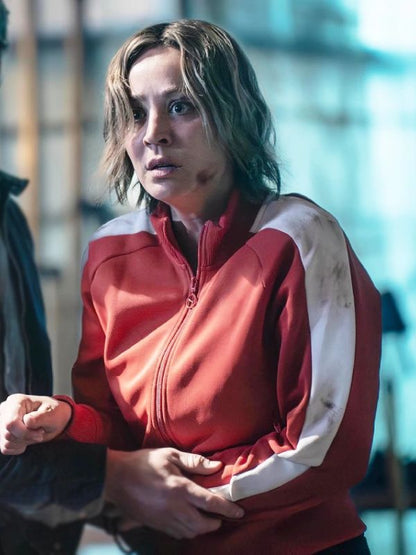 Vanished S01 Kaley Cuoco Red Track Jacket