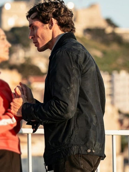 Vanished S01 Sam Claflin Black Cotton Jacket